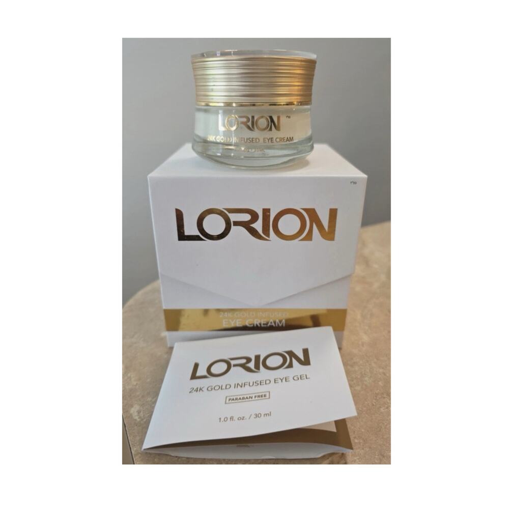 LORION 24K Gold Infused Eye Cream & Gel Paraben-Free 1.0 fl oz / 30 ml